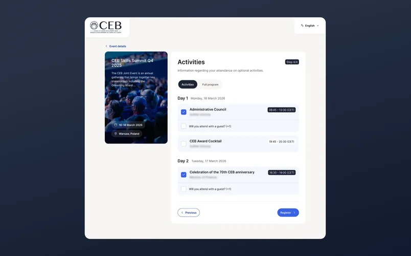 Invitation and RSVP flow