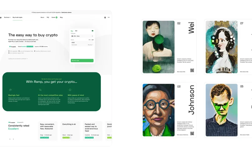 On-ramp widget (from the WAYF case study)